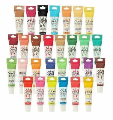 £2.55 • Buy Food Colouring Gel Paste Concentrated For Icing & Cake Decorating Colour Splash
