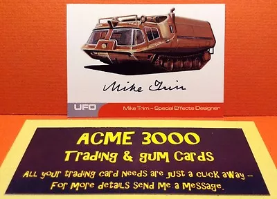 Gerry Anderson UFO Unstoppable Mike Trim Autograph Card MT1 Special FX Designer • $8.09