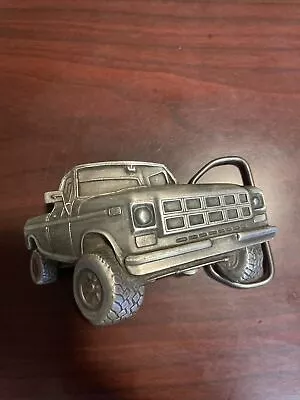 Pick Up Truck Belt Buckle 4x4 Short Bed Off Road Mud Vtg 70s Bergamot • $10