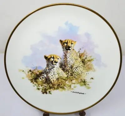 THE CHEETAH David Shepherd Wedgwood Collectors Plate With Certificate • £10