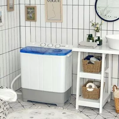 Durable 2-in-1 Portable Washing Machine And Dryer Combo-Blue • $302.48