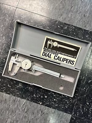 MITUTOYO Dial Caliper No. 505-629 With Case And Instructions • $58