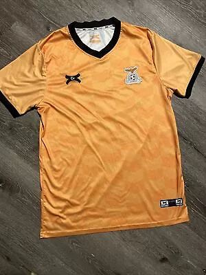 Kopa  Zambia Soccer Jersey Men’s Large Yellow Football Association Of Zambia #12 • $39.99