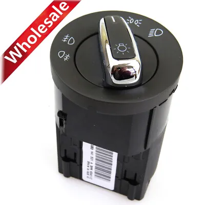 Chrome Headlight Fog Control Switch For VW Bora Beetle Golf Jetta MK4 Passat B5 • $11.36