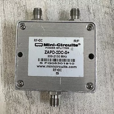 Mini-Circuits ZAPD-2DC-S+ 2 Ways DC Pass Power Splitter 950 - 2150 MHz 50Ω • $46.19