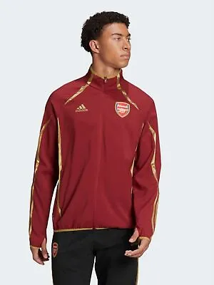 Adidas Men's Arsenal Teamgeist Woven Jacket Noble Maroon • $54