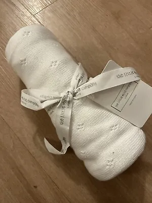 £18 • Buy NEW The Little White Company White Pointelle  Cellular Baby Blanket