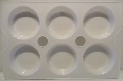 £3.49 • Buy Paint Palette 1 X 6 Compartment - White Plastic Mixing Pallet 2nd Post