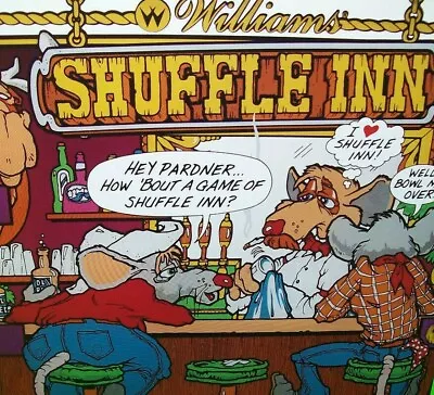 Shuffle Inn Arcade FLYER Original NOS Vintage Bowling Alley Game Sheet 1989   • $16.15