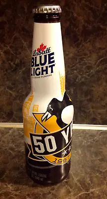 Labatt Blue Light Pittsburgh Penguins 50th Anniversary  Beer Bottle Empty • $5.49