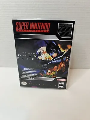 CIB BATMAN FOREVER NINTENDO SNES VIDEO GAME COMPLETE IN BOX CIB Nice Shape! • $49.99