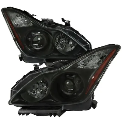 Fit 08-13 Infiniti G37 Coupe 14-15 Q60 2 Dr Projector Headlights Smoked Housing • $387
