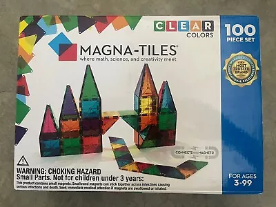 MAGNA-TILES Classic 100-Piece Magnetic Construction Set • $95