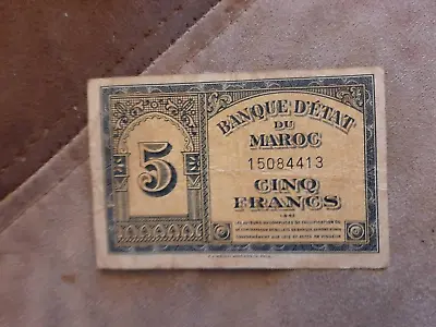 5 Frank Morocco 1943 Nice   Shape Combine Shipping No Reserve! • $1.99