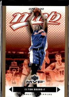 Elton Brand 2003 Upper Deck Mvp **gold** - Sp -  /100 !! 🔥🔥 Clippers / Duke • $5.99