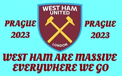 £3.50 • Buy West Ham Utd Pin Badge  - West Ham Are Massive Prague 2023 Souvenir Badge