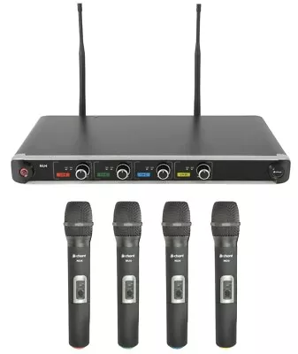 Chord NU4-H Quad UHF Wireless Handheld Rack Mount Microphone System • £279.99