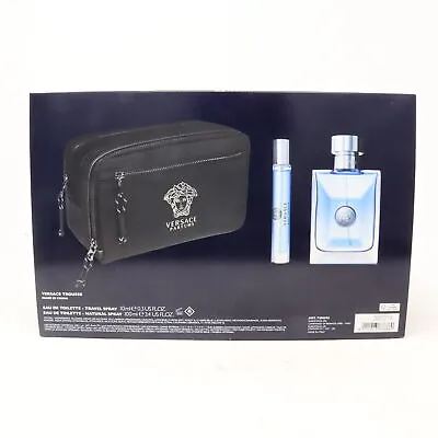 Versace Pour Homme Eau De Toilette 3-Pcs Set  / New With Box • $94.99