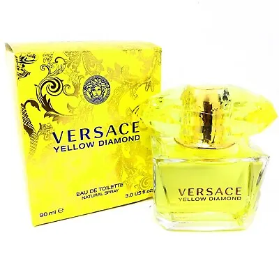 Yellow Diamond By VERSACE 3 Fl Oz/90 Ml Women's EDT Spray New In Sealed Box • $37.99