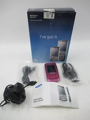 Samsung D900i Pink Mobile Phone Boxed (O2) T2750 E360 • £14.99