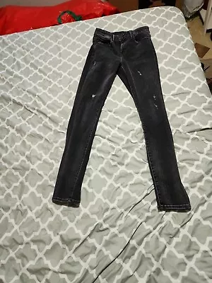  Vince Womens Distressed Mid Rise Skinny Jeans Size 25  • $10.99
