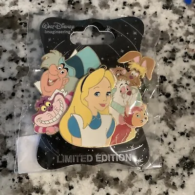 Disney WDI Pin Alice In Wonderland Cluster Cheshire Cat Dinah Mad Hatter LE D23 • $300