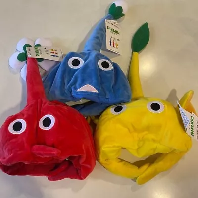 Pikmin Cosplay Hat Yellow & Blue & Red Set Of 3 Pikmin Costume Taito Prize CAP • $99