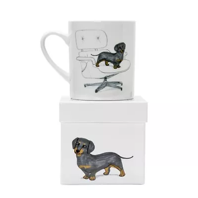 Black And Tan Dachshund White Coffee Mug / Cup And Matching Gift Box • $14