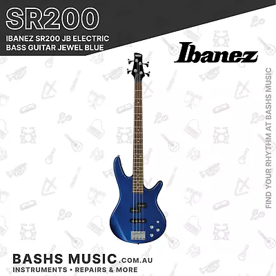 $479 • Buy Ibanez SR200 JB Electric Bass Guitar Jewel Blue