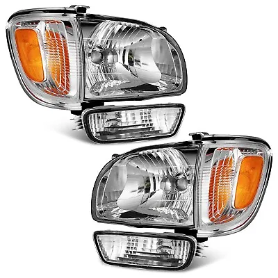 WEELMOTO For 2001-2004 Toyota Tacoma Headlights+Corner Signal Lights+Bumper Lamp • $75.55