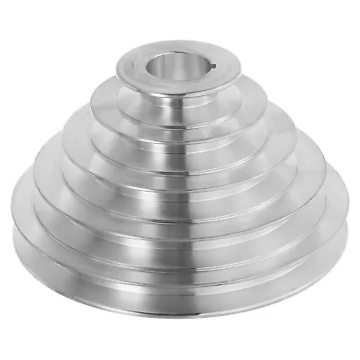 Aluminum A-Type 5 Step Pulley Wheel 28mm Bore 55-150mm Outer Dia For 12.7mm Belt • $24.62