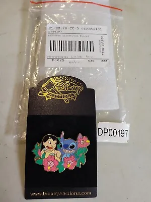 Disney Pin 32130 Disney Auctions - Lilo And Stitch Among Flowers P.I.N.S. LE 500 • $81