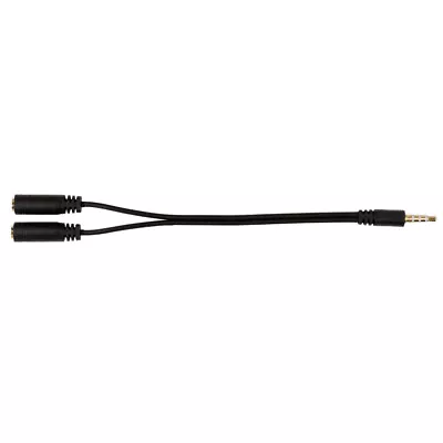 Y Splitter Headphone Cable For IPhone IPad Mac PC Adapter Converter • £3.95