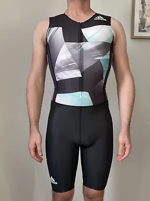 Adidas Lycra Running Suit Bodysuit Skinsuit S • £49.99