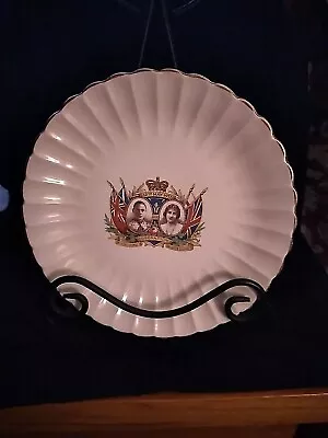 King George VI & Queen Elizabeth Coronation Plate May 1937 Sovereign Potters • $10