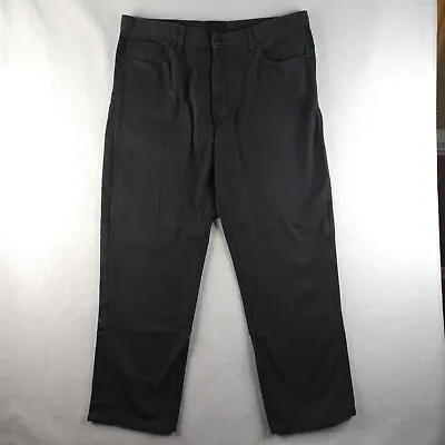 Sean John Mens Jeans 38x30 Black Denim Dark Wash Straight Leg Five Pocket Pants • $23.99