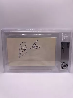 Bobby Cox Signed Index Card Beckett Auto Braves HOF • $79.99