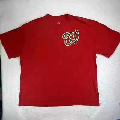 MLB Washington Nationals Men's 2XL Stephen Strasburg Camo Jersey Style T-Shirt • $12.74