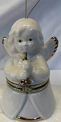 Mr. Christmas Porcelain Angel Wind-Up Music Box Figurine / Ornament 5  X 3 1/2  • $18