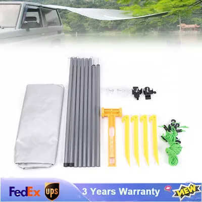 Foldable Car Van Side Awning UV-proof Camping Tent Fabric Shelter 2.8 X 1.8M • $37.05
