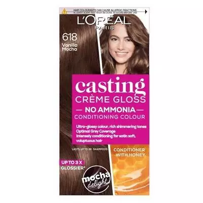 L'Oreal Casting Creme Gloss Semi-Permanent Hair Colour 618 Vanilla Mocha • £12.90