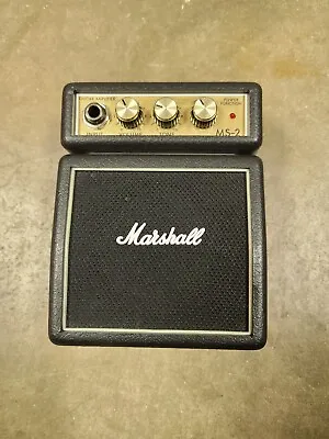 Marshall MS-2 Micro Mini Guitar Clip On Portable Amp Battery Powered Amplifier • $45