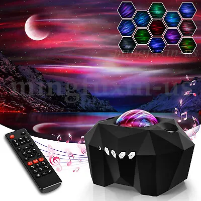 Northern Lights Aurora Galaxy Projector Lamp Music Projection Night Light Gifts • $35.99