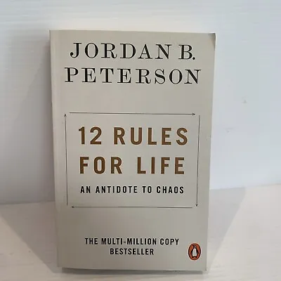 12 Rules For Life: An Antidote To Chaos By Jordan B. Peterson | PAPERBACK BOOK • $17.95