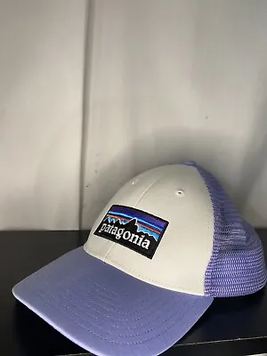 Patagonia Hat P6 Trucker Cap Lavander Purple White Mesh Snapback Adjustable • $25