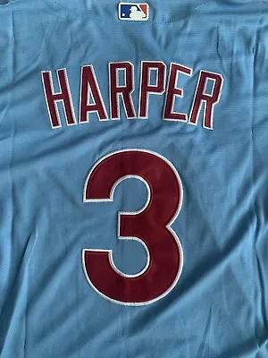 NWT Men’s Nike Bryce Harper Phillies Powder Blue Jersey L Large • $99.99