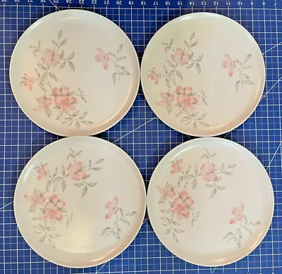4 Vintage WINDSOR MELMAC 10  Dinner Plates Pink Dogwood Pattern • $16.01