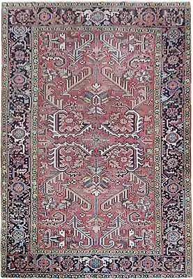 7' X 9'  Antique Traditional Heeriz Rug ALL OVER PATTERN  23618 • $1631.50