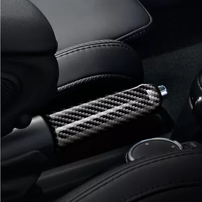 Carbon Fiber Hand Brake Handle Parking Brake Knob Fit For Mini Cooper F55 F56 • $49.90