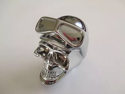 Chrome Biker Skull Gear Shift Knob Metal Hotrod Ratrod Holden Chev Ford Custom • $95.99
